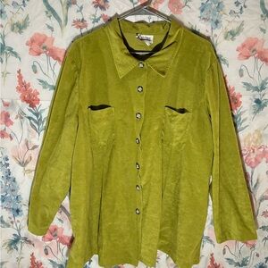Vintage Encore Jeans Olive Button Down Shirt